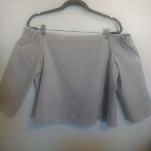 Zara cold shoulder top